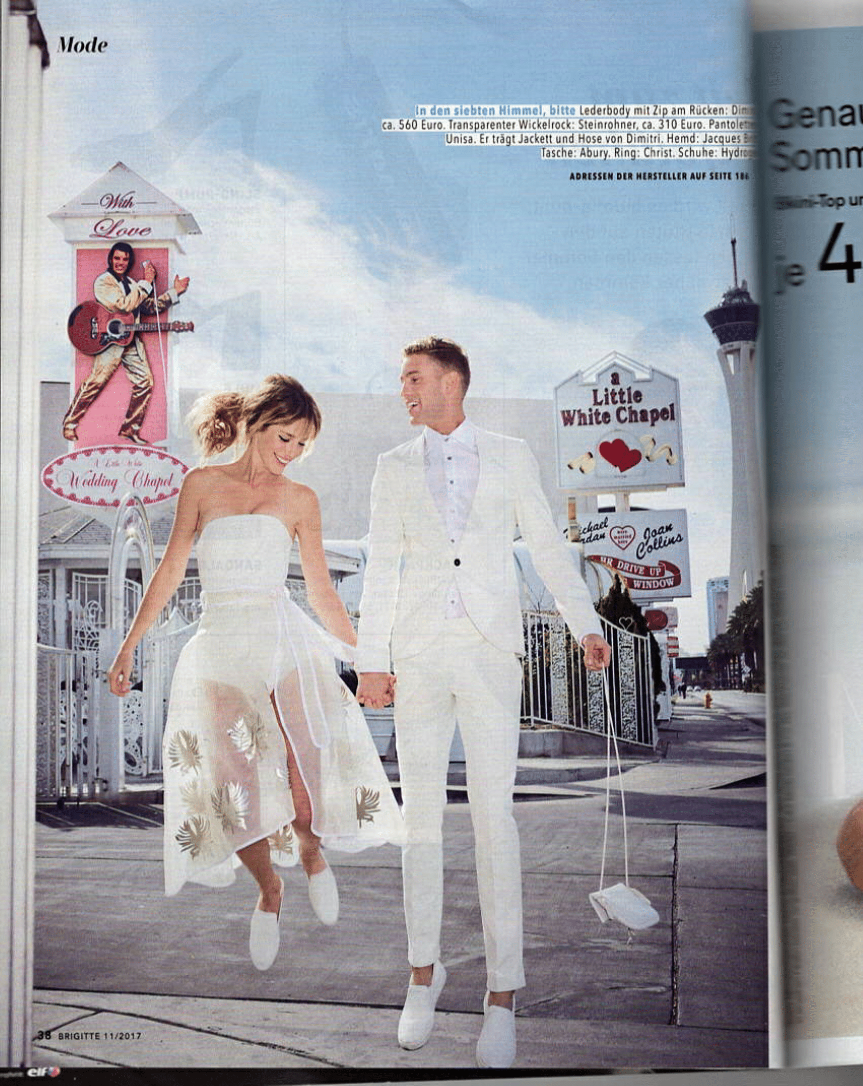 ABURY White Leather Mini Berber Bag featured in the Brigitte Magazine