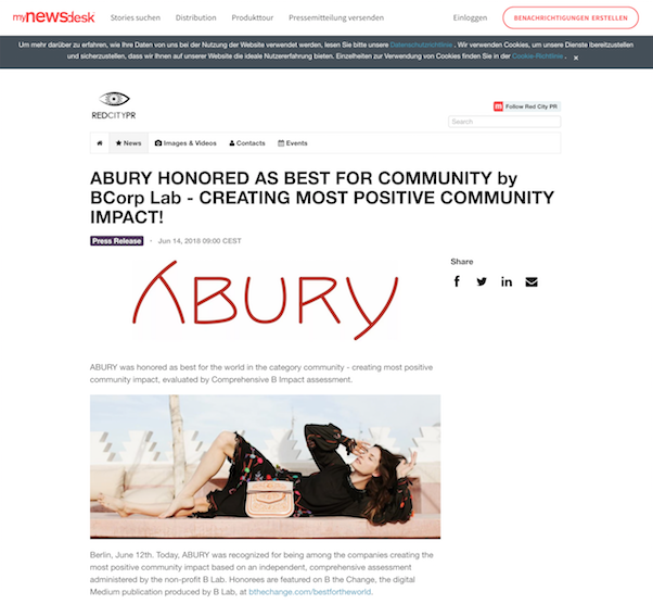 ABURY HONORED AS BEST FOR COMMUNITY by BCorp Lab - CREATING MOST POSITIVE COMMUNITY IMPACT!_BEIGE AND PEACH LEATHER BERBER SHOULDER BAG