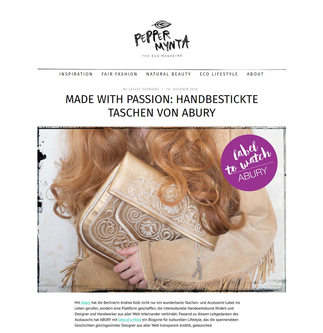 Peppermynta The Eco Magazine Blog