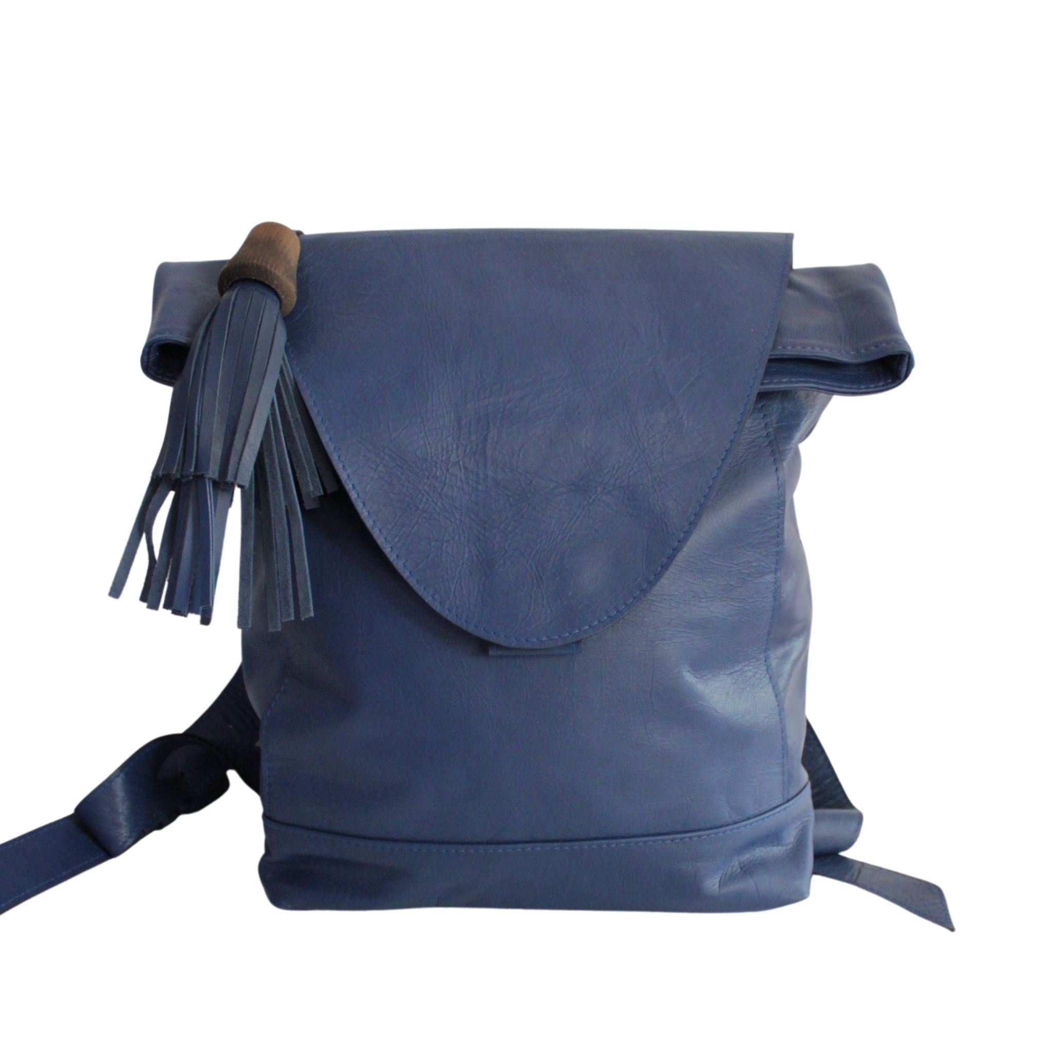 Vorderseite des blauen ABURY-Rucksacks