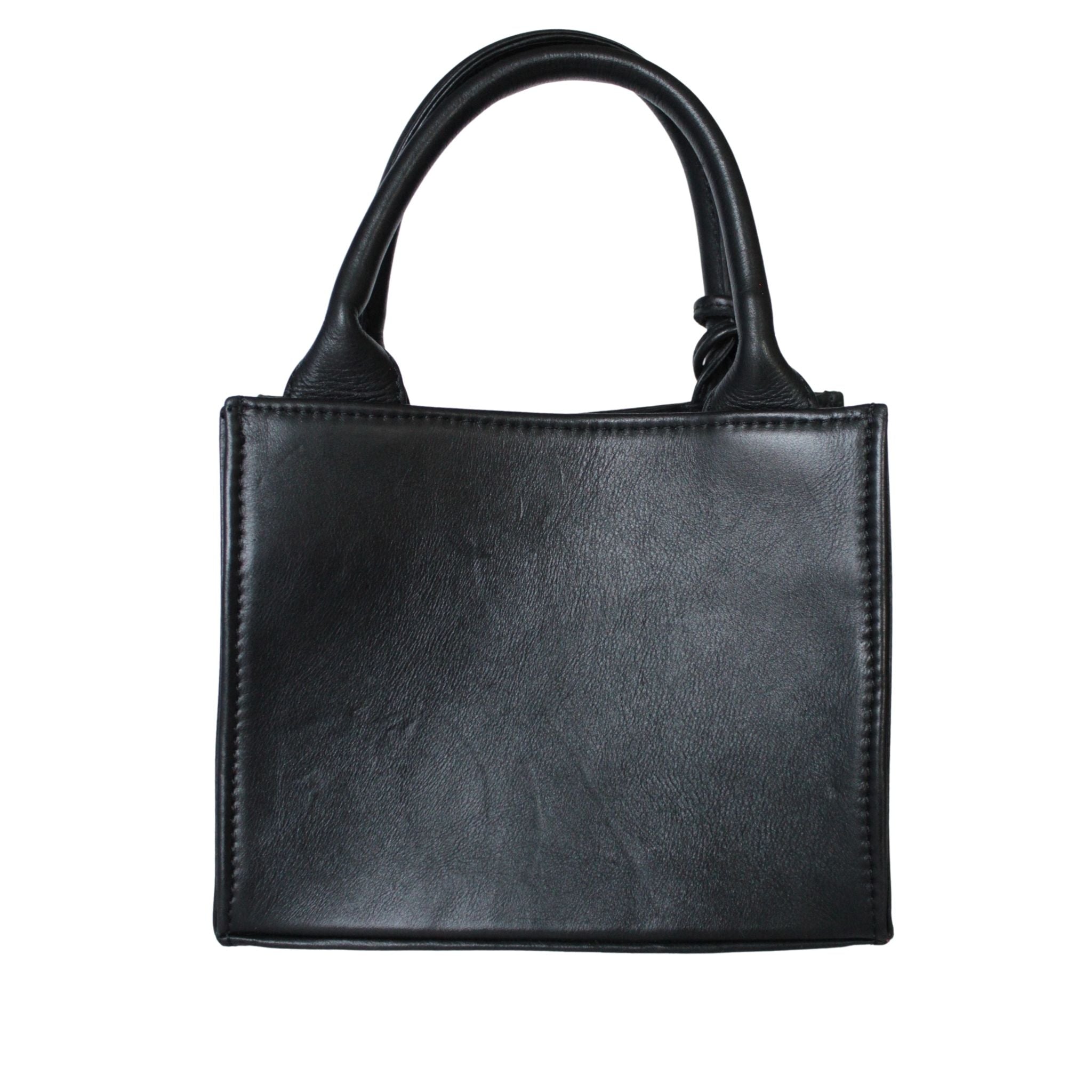 Rückseite der schwarzen ABURY City Tasche #farbe_schwarz