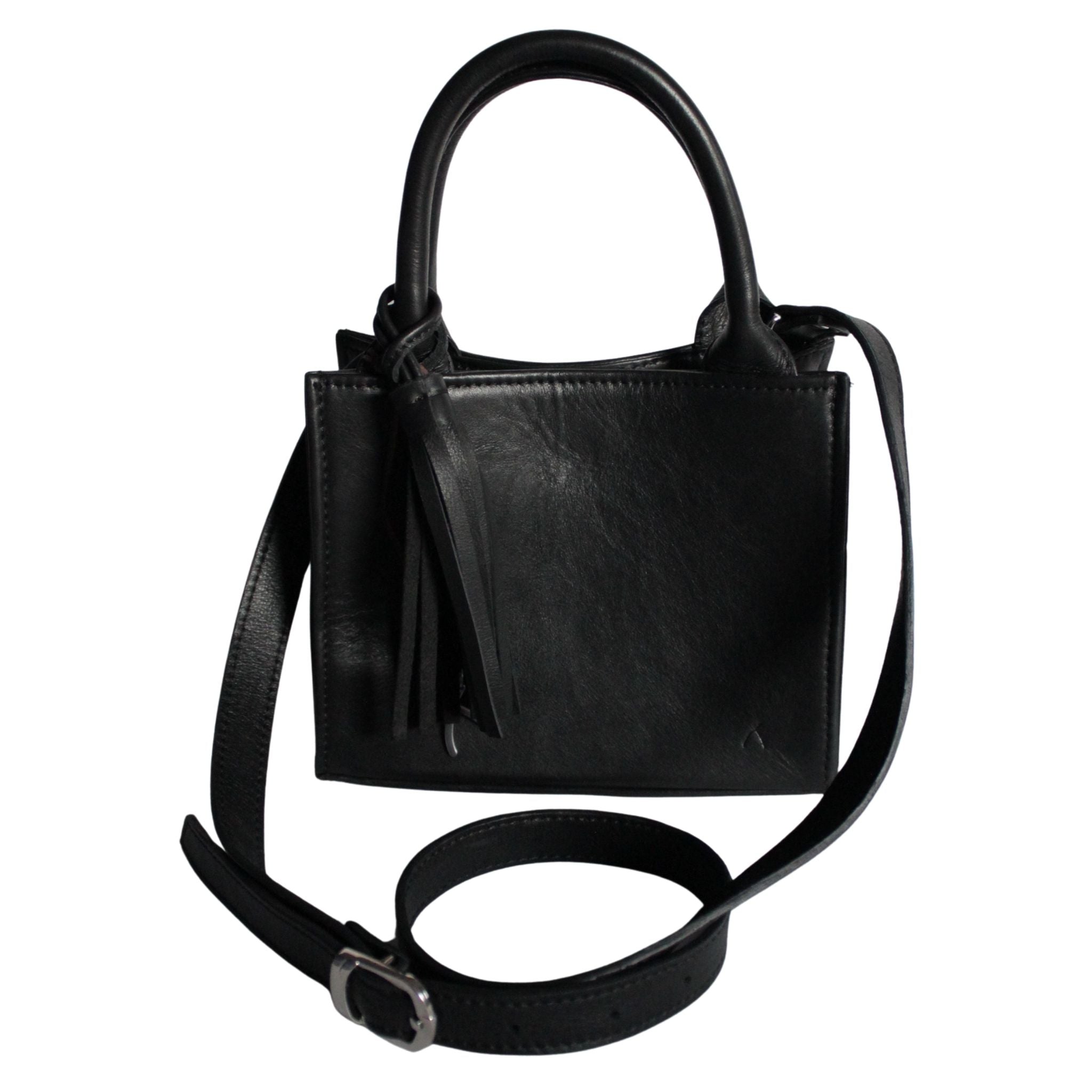 Schwarze ABURY City Tasche mit Band