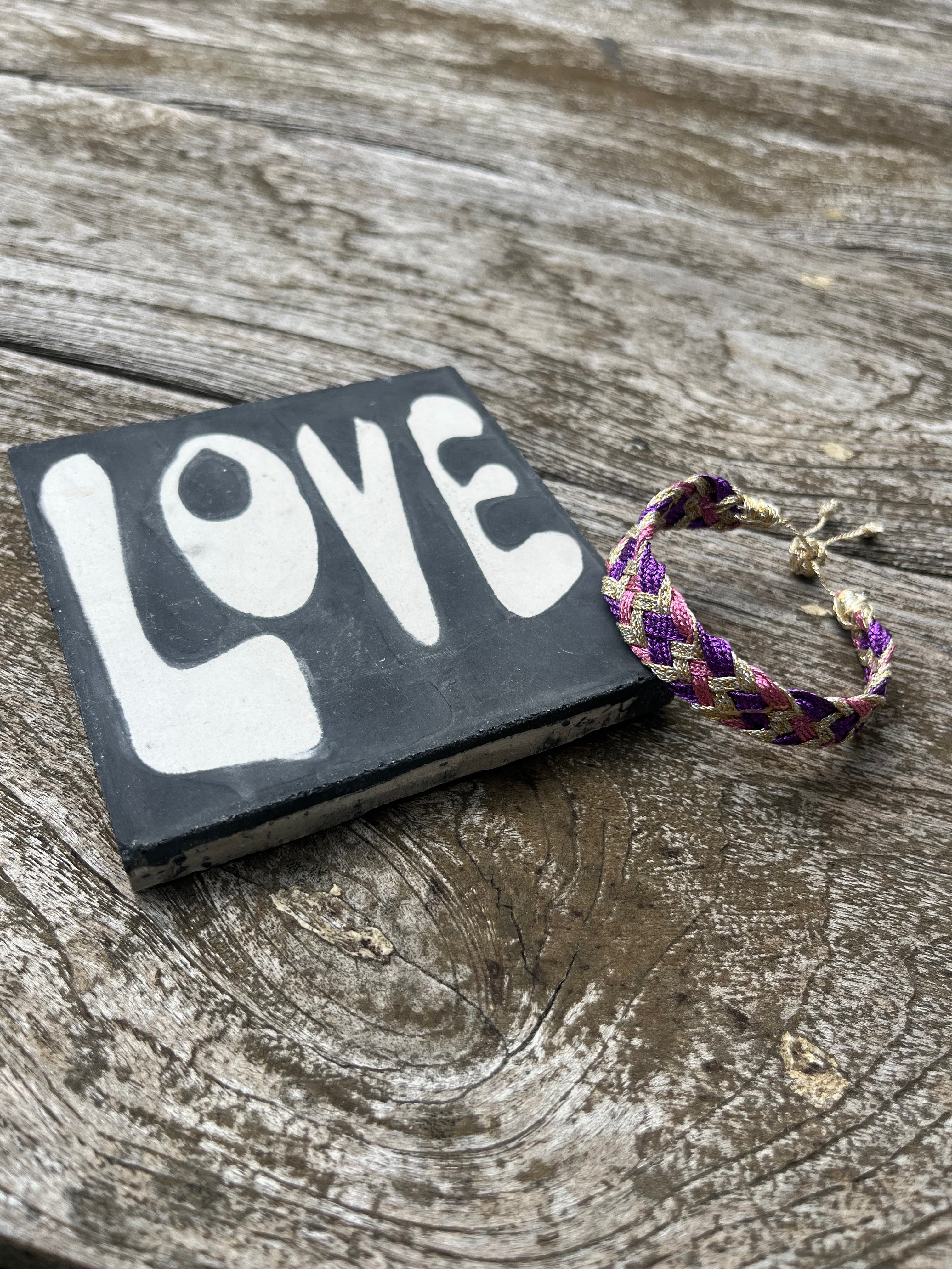 "Happy Place" geflochtenes Armband