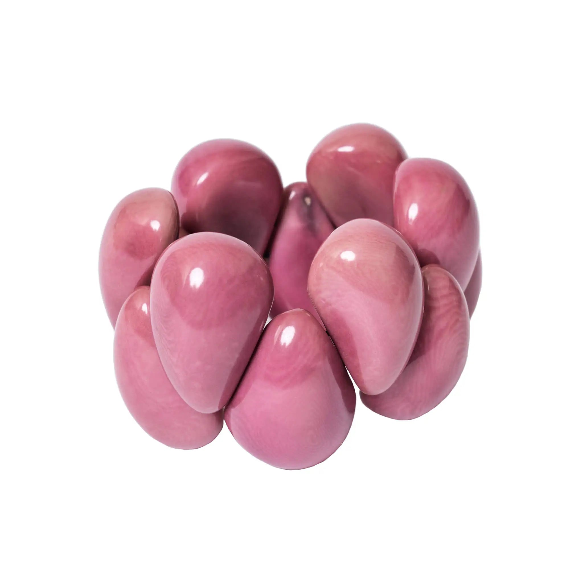 Lavendelfarbenes Tagua Armband
