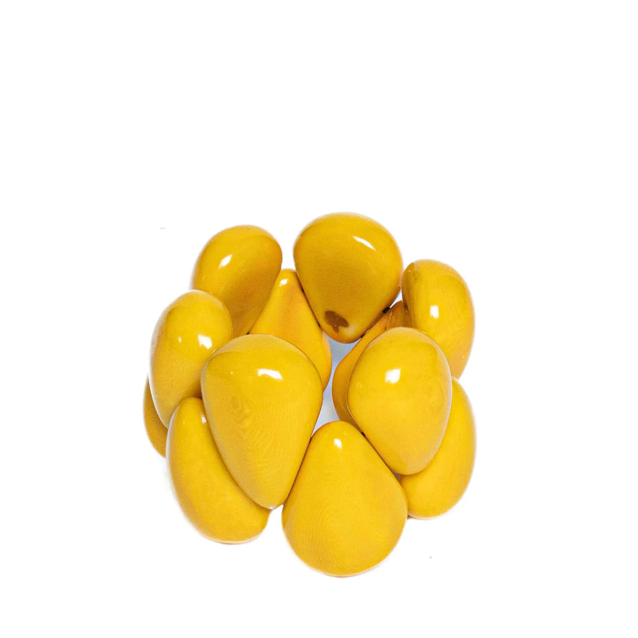 Gelbes Tagua Armband