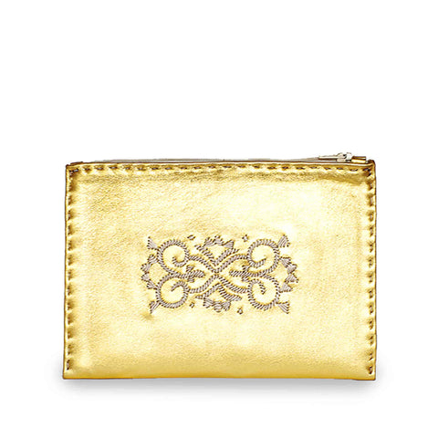 Embroidered Leather Pouch *Love Edition* in Red