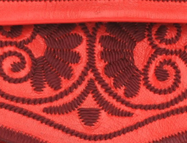 A Closer Look At the Red ABURY Berber Bag