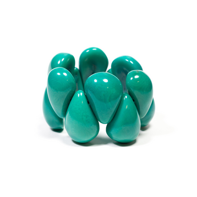 Türkisfarbiges Tagua Armband #farbe_tuerkis