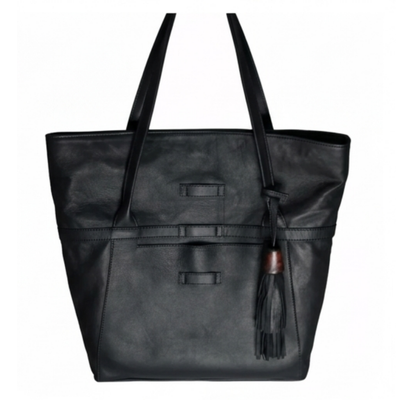 Vorderseute des schwarzen Shoppers. #farbe_schwarz