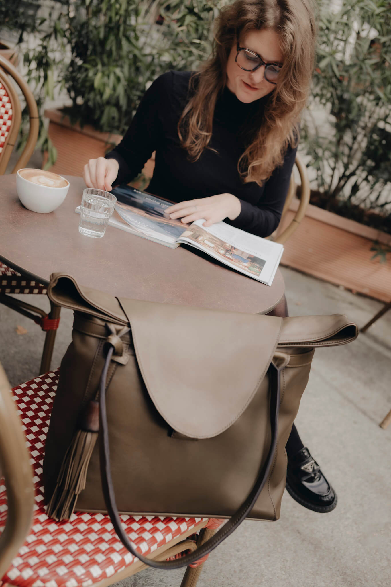 Shopper Tasche aus Leder