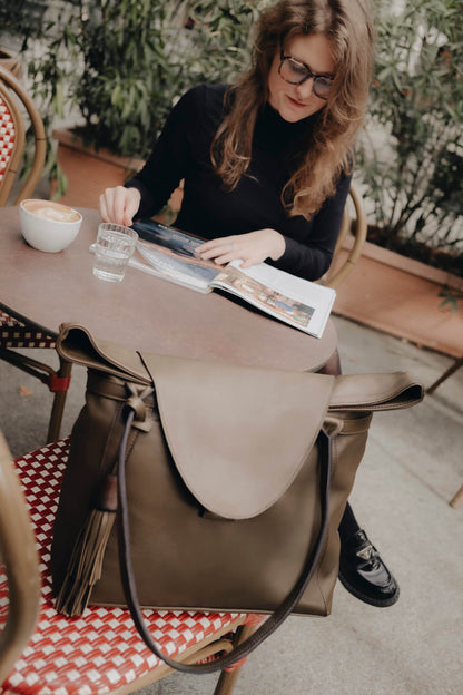 Shopper Tasche aus Leder