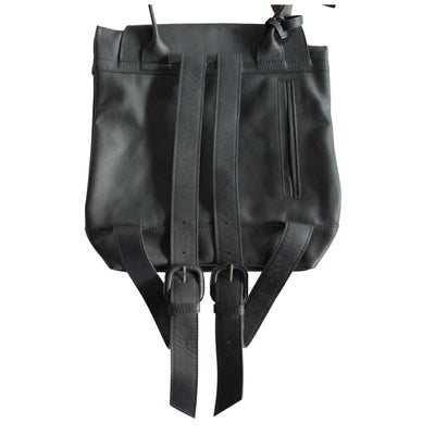 Rückseite des schwarzen ABURY-Rucksacks #farbe_schwarz