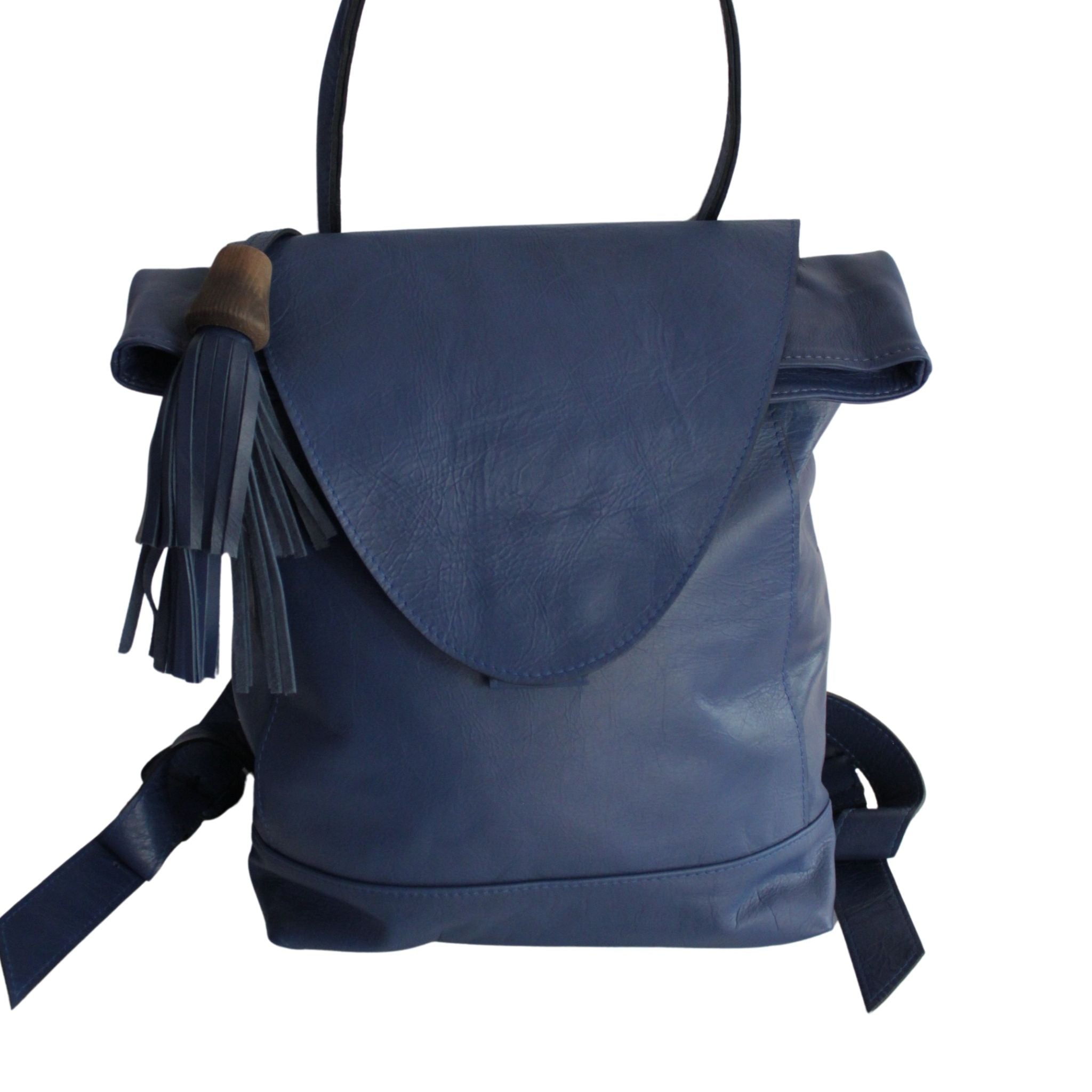 Vorderseite des blauen ABURY-Rucksacks #farbe_blau