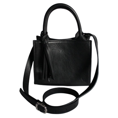 Schwarze ABURY City Tasche mit Band 
