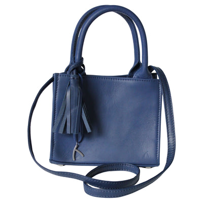 Blaue ABURY City Tasche mit Band #farbe_dunkelblau