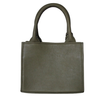 Rückseite der khakifarbigen ABURY City Tasche  