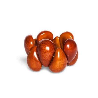 Braunes Tagua Armband #farbe_braun