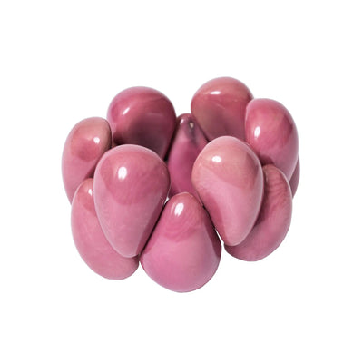 Lavendelfarbenes Tagua Armband #farbe_lavendel