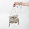 Embroidered Mini Crossbody Bag Khaki