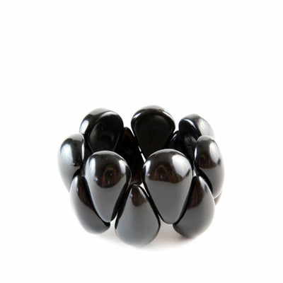 Schwarzes Tagua Armband #farbe_schwarz