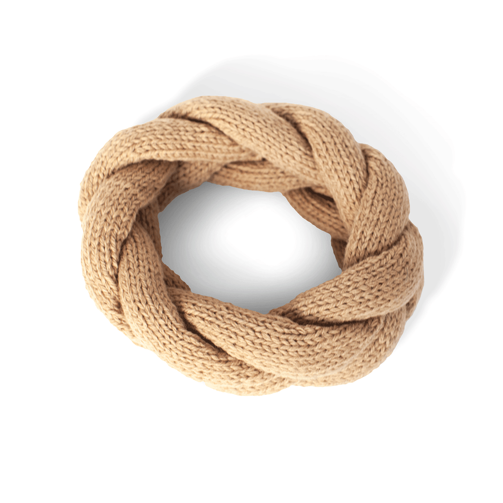 Sand Alpaca Wool Headband - Winter and Autumn Alpaca wool Accessories - ABURY Collection Ecuador 