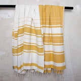 Mustard  Cotton Beach Towels handmade quality from Ethiopia 