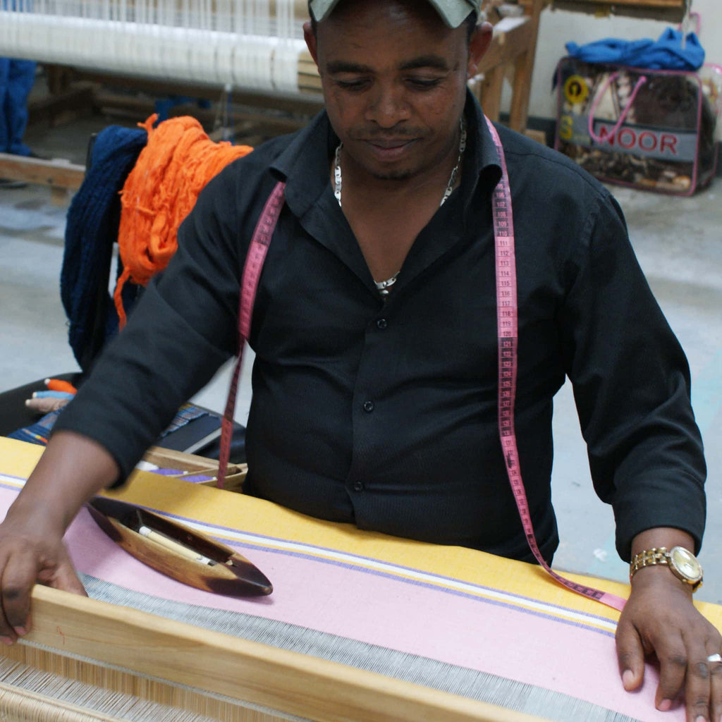 Artisan weaving ABURY XL cotton hobo shopper bag in grey 
