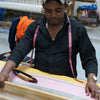 Artisan weaving ABURY XL cotton hobo shopper bag in pink and yellow