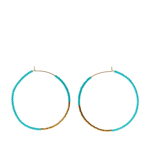 Tagua Teardrop Earrings in Blue, Orange, Black
