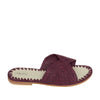 Raffia Slippers Sun and Moon in Orchid