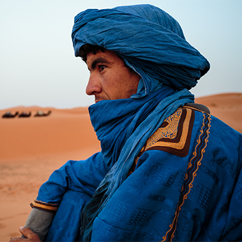 moroccan berber in the desert