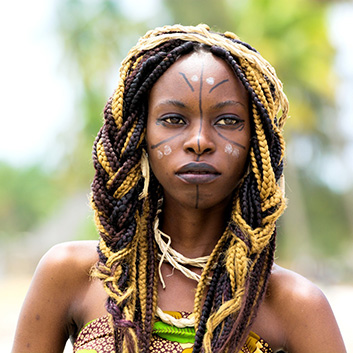 portrait of woman in tanzania