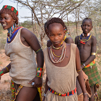 indigenous african family in ethiopia