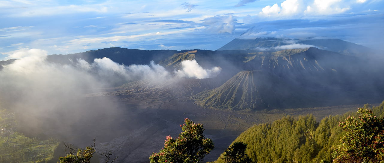 indonesia volcano landscape